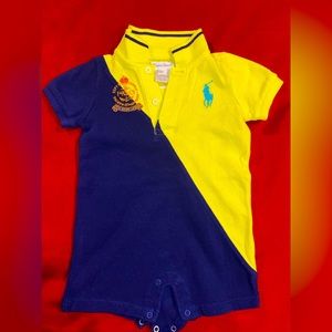 Ralph Lauren cotton polo bodysuit, size 6 months